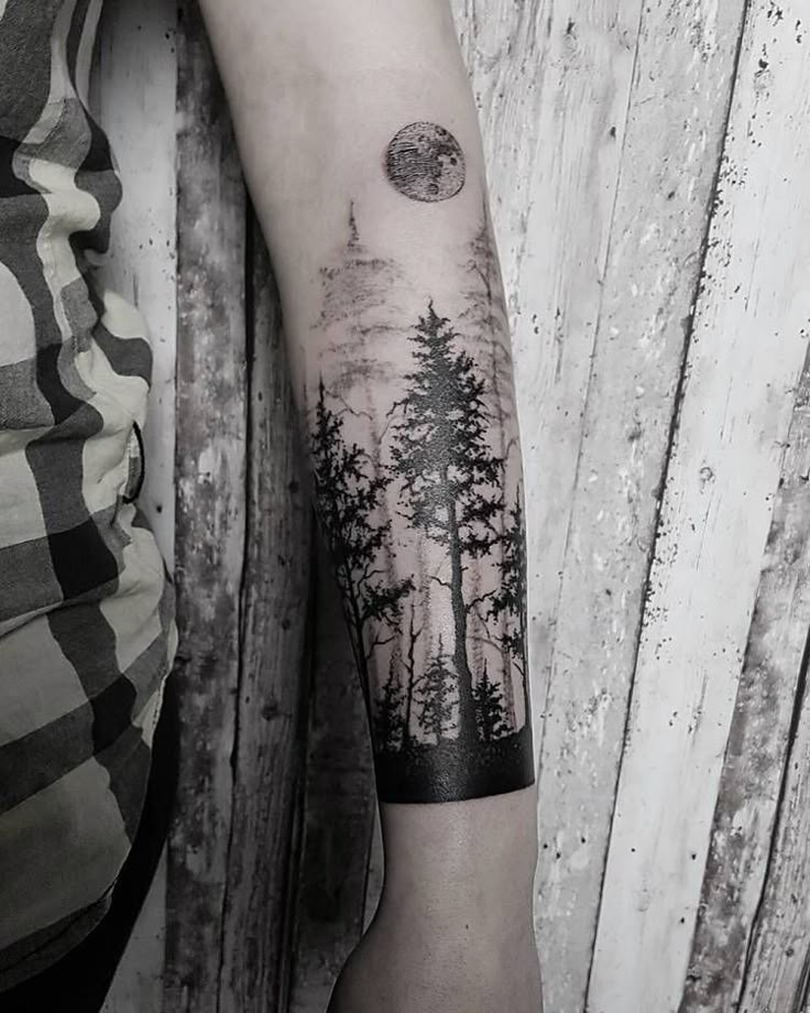 40 Creative Forest Tattoo Designs and Their Meanings | TattooAdore