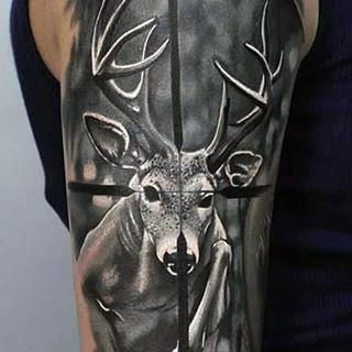 69 Splendid Hunting Tattoos for Men