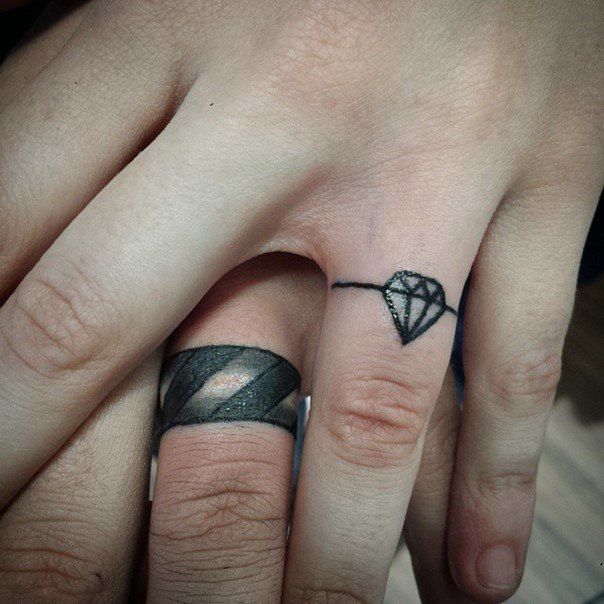 78 Wedding Ring Tattoos That Will Symbolize Your Love | Spiritustattoo.com