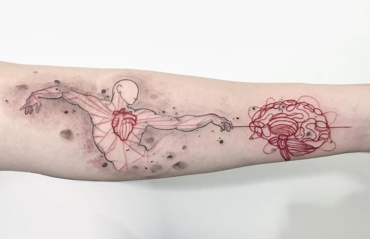 Racional. creation of adam brain and heart