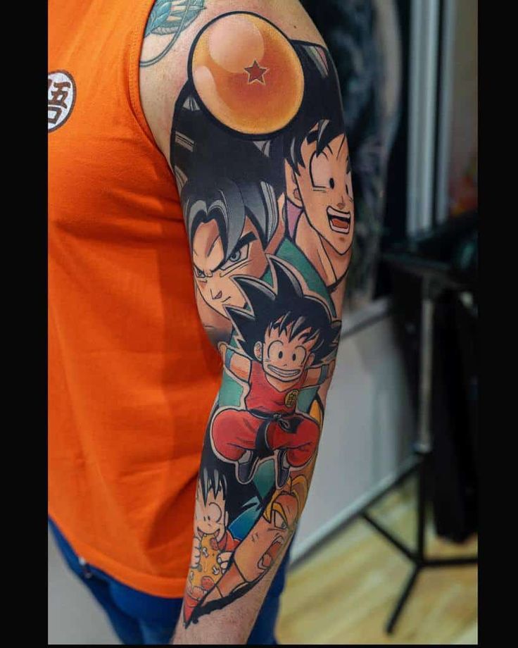 39 Awesome Dragon Ball Tattoo Ideas