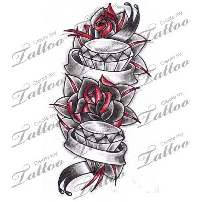 Custom Tattoo Design Contests & Tattoo Ideas | Diamond tattoos, Tattoo  lettering design, Diamond tattoo designs