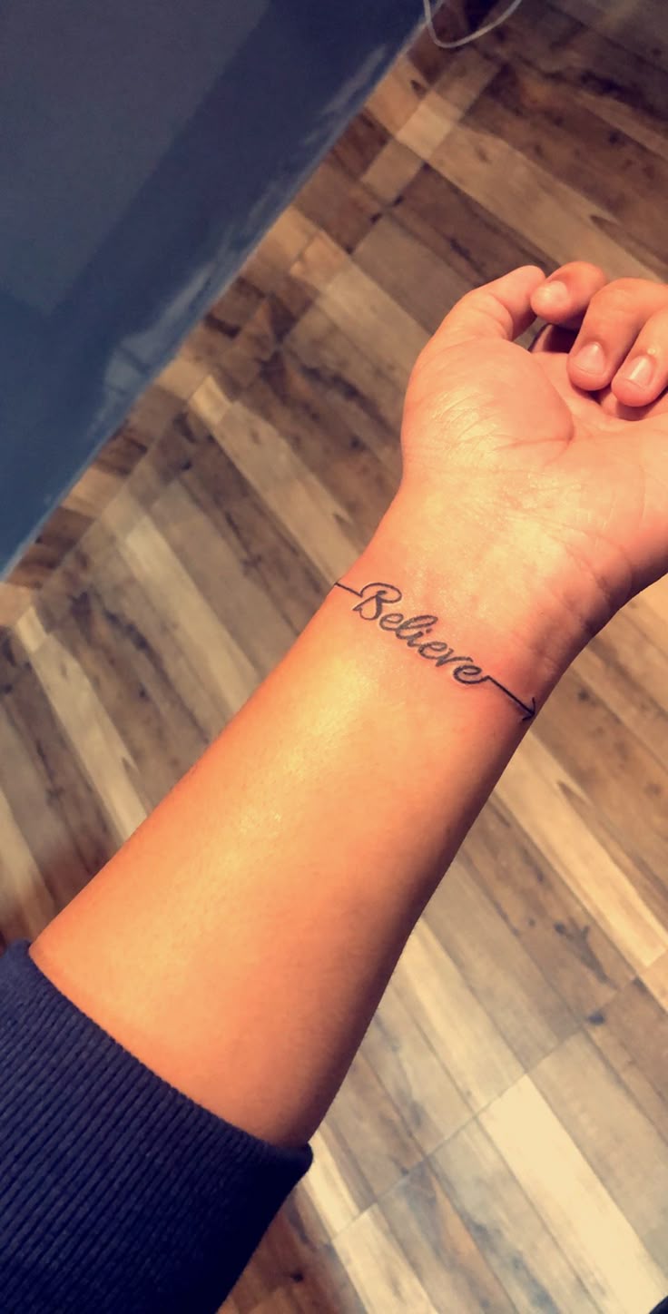 All you have to do is believe in yourself