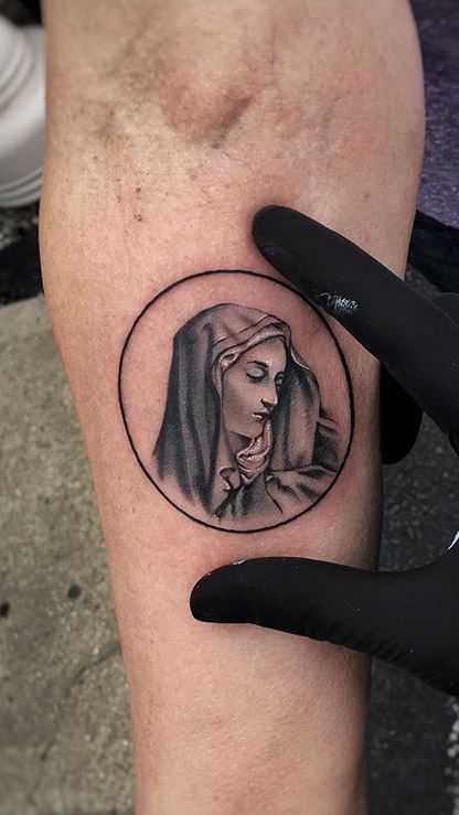 beautiful mother mary tattoo <3