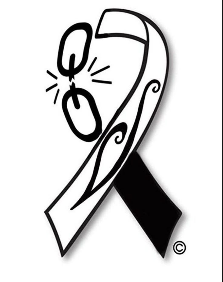 Recovery Ribbon Tattoo Body Art