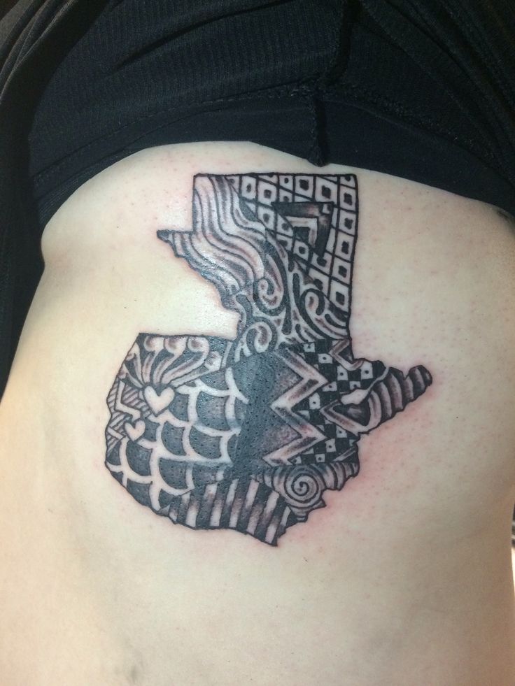 Zentangle Guatemala tattoo