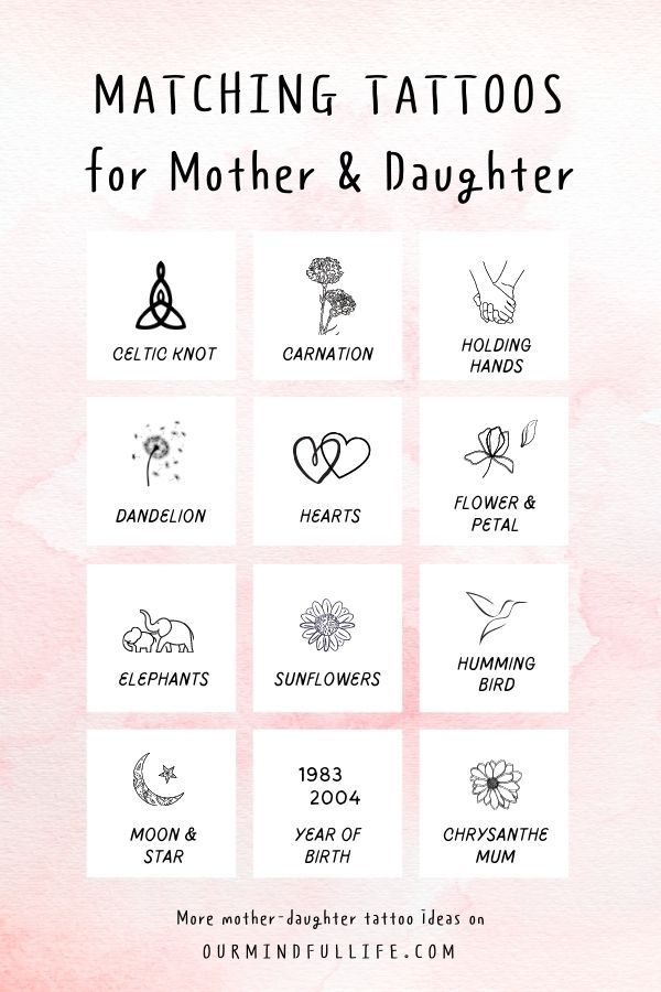 71 Hearty Mother Daughter Tattoos With Meaning