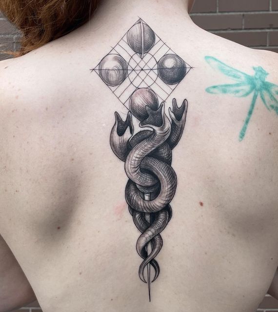 Ink Therapy Lansing on Instagram: "“A beginning is a very delicate time.”  Dune sandworms @artist_martinez did this week! . . . . . #tattoo #tattoos  #michigant… | Tattoos, Planet tattoos, Nerdy tattoos