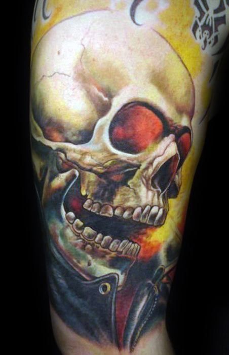 50 Ghost Rider Tattoo Designs für Männer – übernatürliche Antihero Ideen -  Mann Stil | Tattoo