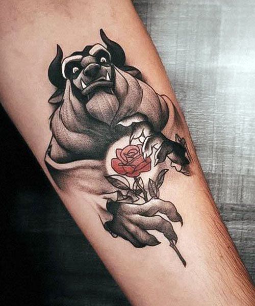 69 Charming Beauty and the Beast Tattoos To Inspire Your Ink