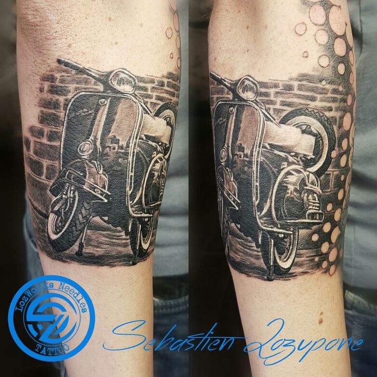 Vespa tattoo | Tatouage minimaliste, Tatouage, Omerta tattoo