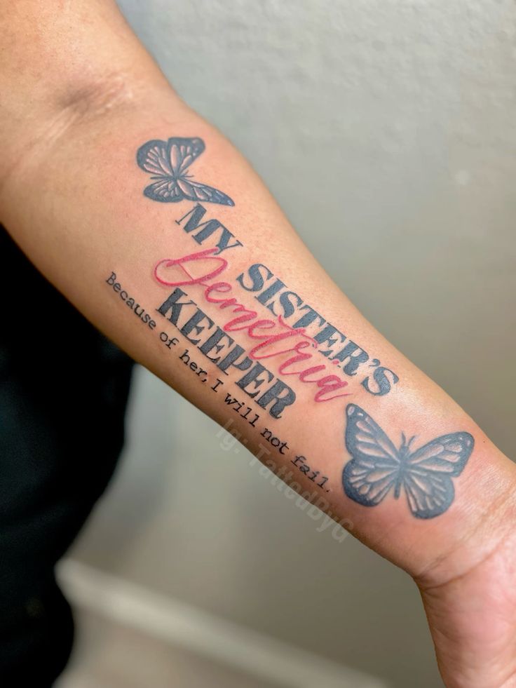 This is soo cute 😍🥹✨ My Sisters Keeper Tattoo