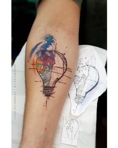 Discover 12 El Installatør Tattol and Cracked Light Bulb Tattoo Ideas | electrical  tattoo, light bulb artwork, symbol for ground and more