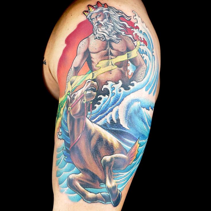 Check out this high res photo of Chris Blinston's tattoo from the Neptune episode of Ink Master on Spike.com.