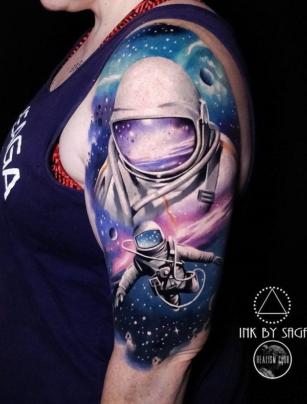 30+ Creative Astronaut Tattoo Ideas | Art and Design