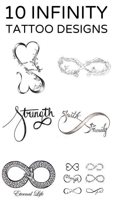 11 Infinity Tattoo Designs
