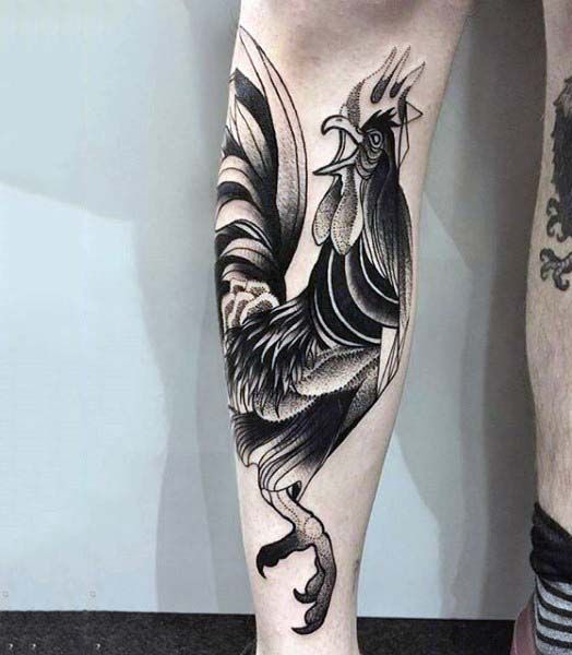 100 Rooster Tattoo Designs for Men