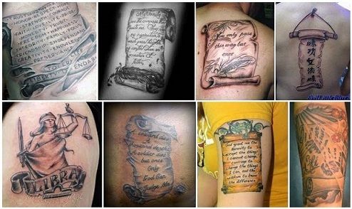 9 Trendiest Scroll Tattoo Designs With Pictures 2023