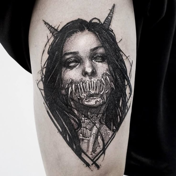 horror tattoo Tattoo collection. Every hour I publish the most interesting  tattoos. Subscribe https://www.pinterest.com/tattoosalon1/horror-tattoo/  tattoo,tattoo designs,tattoo ideas,tattoo designs unique,tattoo designs  drawings,tattoos for women,small ...
