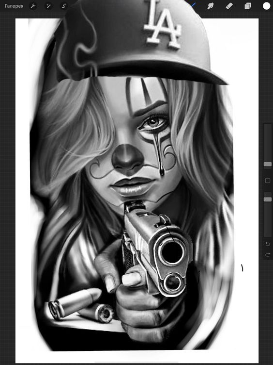 Art Chicano Gun