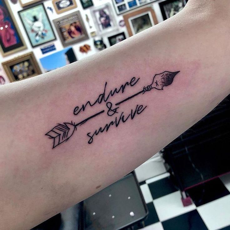 To the edge of the universe and back. Endure and survive." Thanks for  sharing your new tattoo, Hayley!