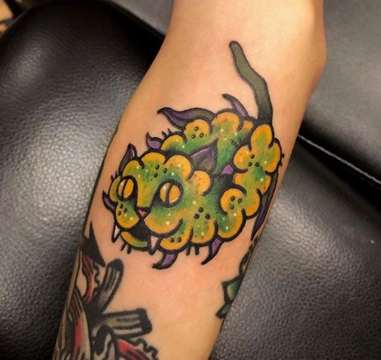 19 Coolest Weed Tattoos on Instagram