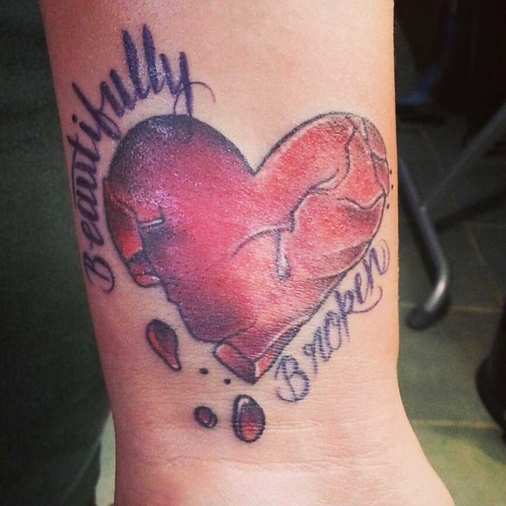 16 Famous Broken Heart Tattoo Ideas Images - List Bark