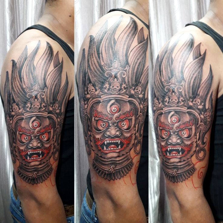 bhairav tattoo Artist: sanjay snj @swostiktattoostudio