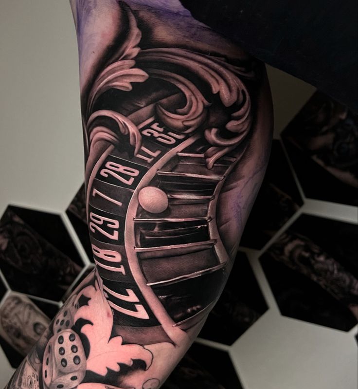 Las vegas Tattoo Roulette Tattoo Sleeve