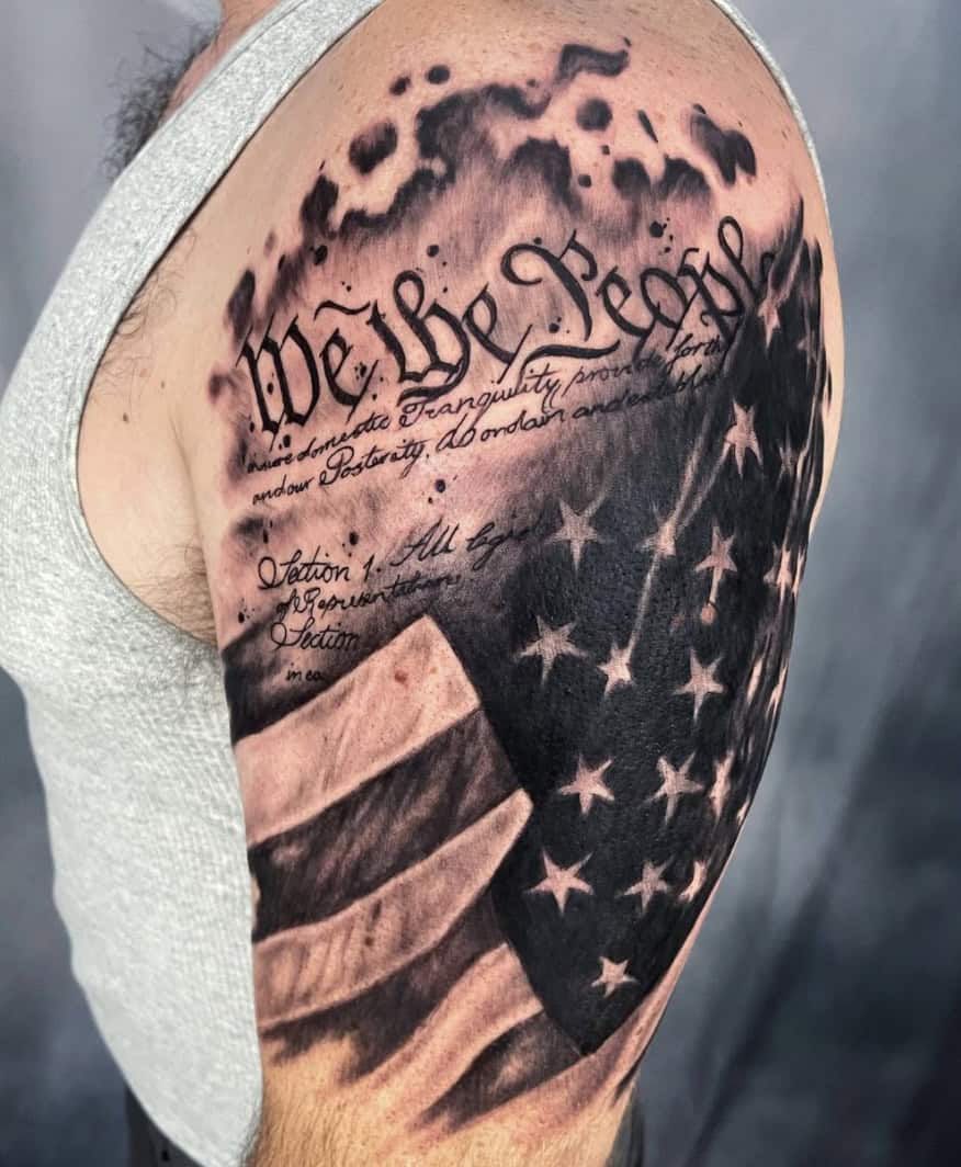 Stars and Stripes Tattoo