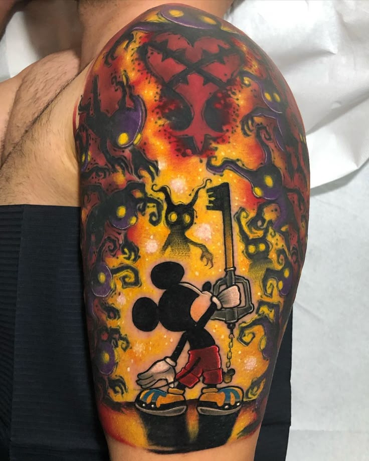 150+ Kingdom Hearts Tattoo Designs You Need To See! | Kingdom hearts tattoo,  Heart tattoo