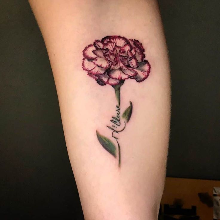 30 Awesome Carnation Tattoo Ideas