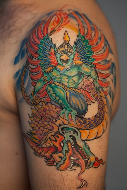 Garuda tattoo! This one is on my left shoulder....