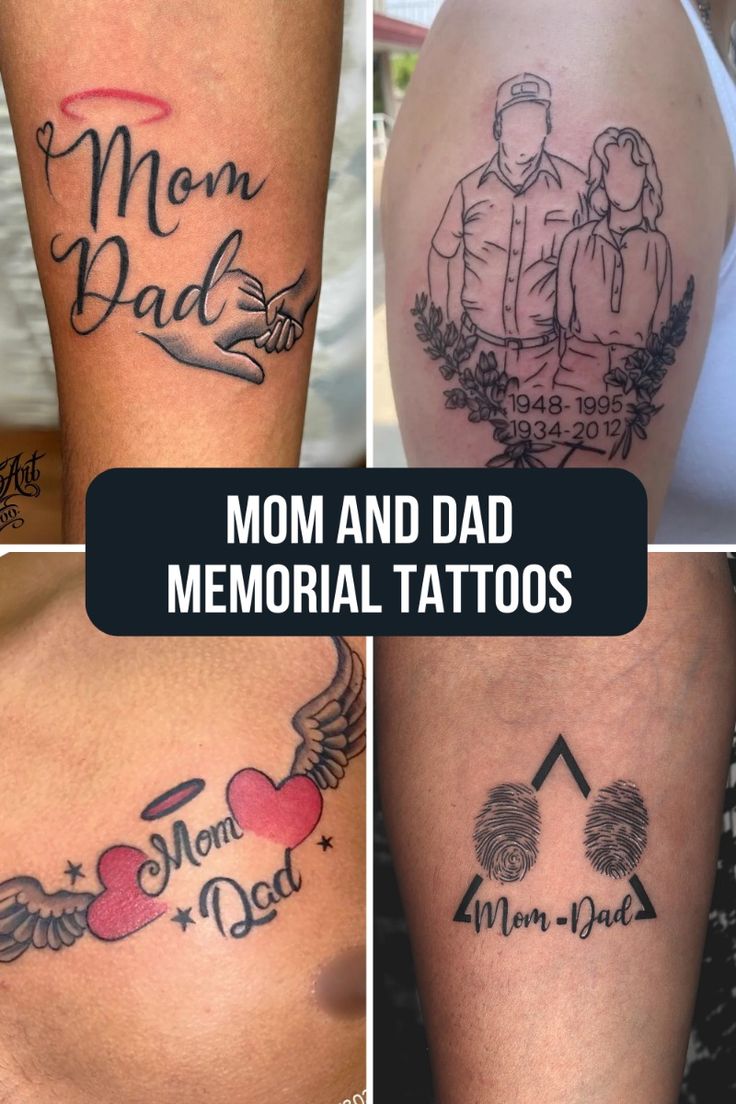 Meaningful Mom and Dad Memorial Tattoo Ideas for a Lasting Tribute