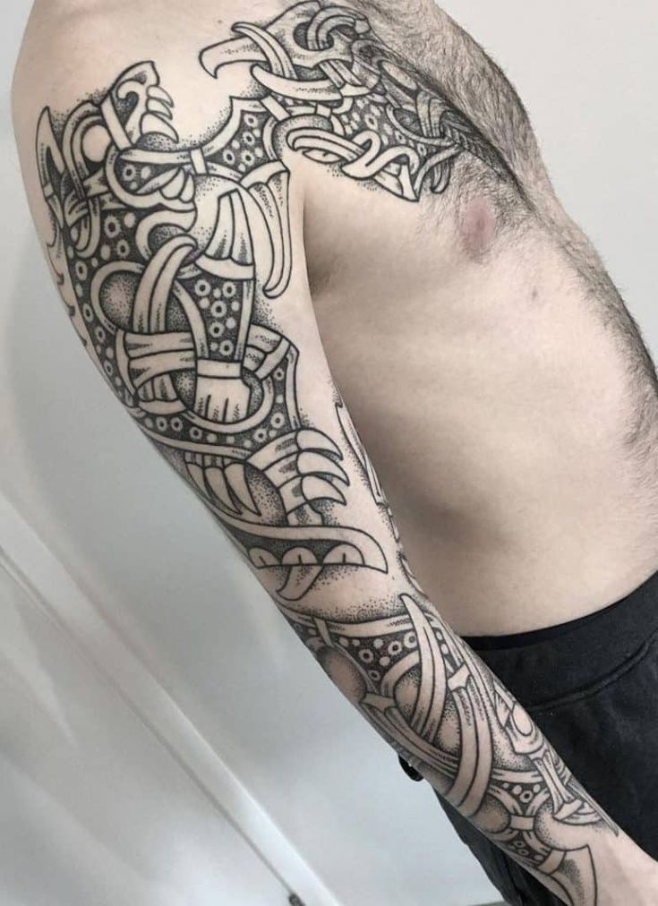 The Viking Wolf: 30+ Fenrir Tattoo Ideas