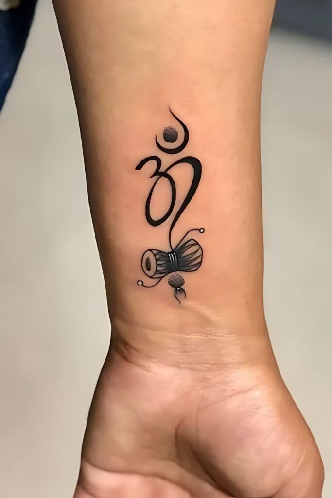Beautiful Breathe Symbol Tattoo Designs Featuring Om Symbol